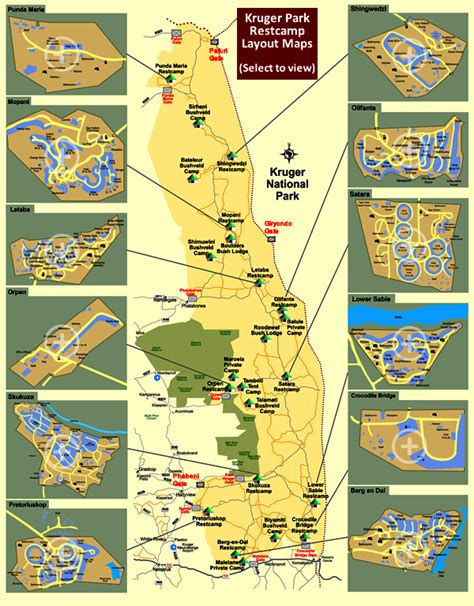 A Kruger Park Downloadable Map Kruger National Park Map