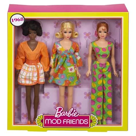 Barbie Mod Friends T Set With In Retro Looks 50 Aniversar Meses