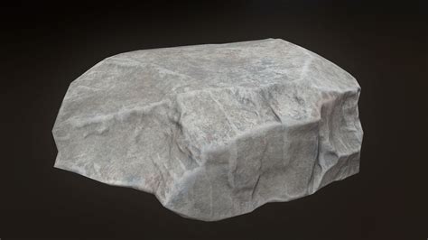3d Model Stone Low Poly 3d Model V3 Vr Ar Low Poly Cgtrader