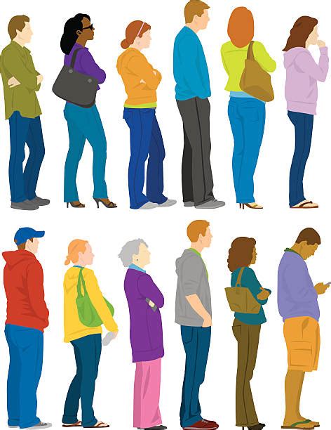 People Waiting In Line Illustrations Royalty Free Vector Graphics
