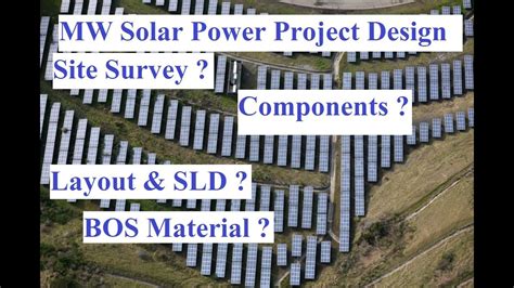 Mw Solar Power Plant Design How To Design Mw Solar Plants Solar
