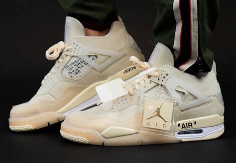 Off White X Air Jordan 4 Sp Wmns Sail