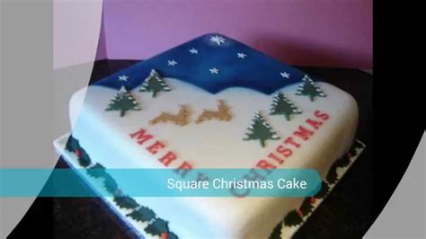 Starting with a simple mincemeat and glacé cherry christmas cake base and crafting spectacular white chocolate and fondant icing decorations gives a showstopping, smashing christmas cake that everyone's sure to adore. Easiest Square Christmas Cake - YouTube