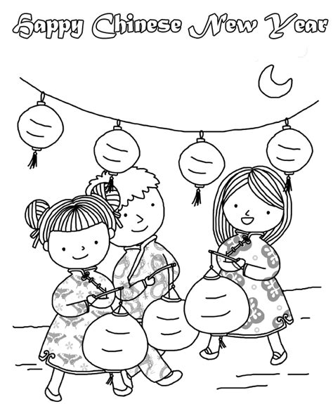 Ancient chinese people regarded black as the king of colors. Chinese New Year Coloring Pages - Best Coloring Pages For Kids