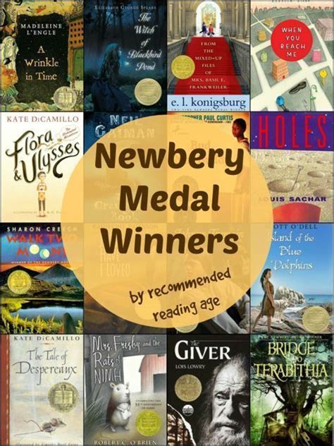 Newbery Medal Winners With Reading Age Recommendations Newbery Medal