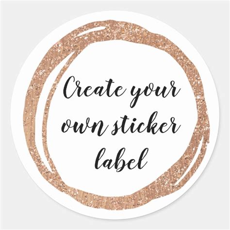 Create Your Own Sticker Label Zazzleca