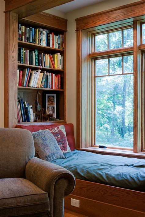 Built In Bookshelf And Window Seat For Reading Reading Nook Window