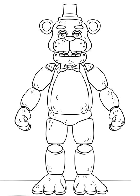 Free Printable Five Nights At Freddys Fnaf Coloring Pages