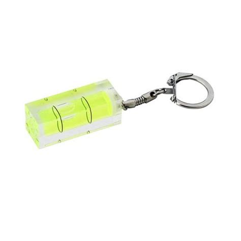 Mini Spirit Level Keyring Green Colour Key Ring Sur Plus