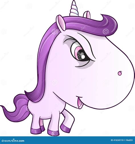 Unicorn Pony Vetora Médio Irritado Ilustração Do Vetor Ilustração De