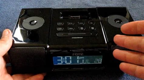 Jensen ipod/iphone docking clock radio with dual alarm. Review iHome IP9 Alarm Clock Radio / Universal Dock iPhone ...
