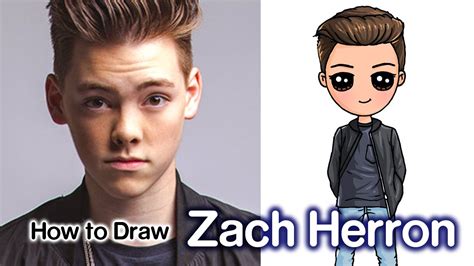 How To Draw Zach Herron Why Dont We