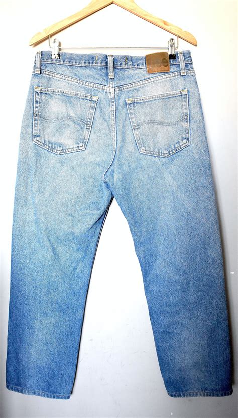 Vintage 90 S Lee Men S Blue Jeans Stone Washed Etsy Streetwear