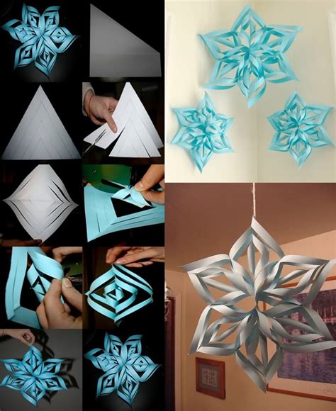 Kids Craft Room 3d Snowflake How To Make A 3d Paper Snowflake Cut A