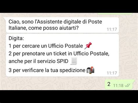 Poste Italiane Prenota Un Ticket Con Whatsapp Youtube
