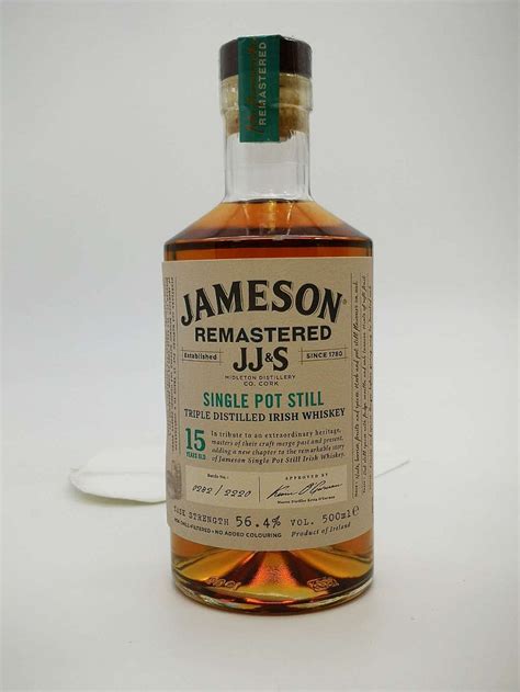 Jameson Remastered Jjands 15 Year Old Single Pot Still Whiskey Bidders