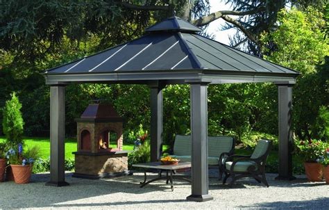Gazebo metal roof and its benefits: 15 Collection of Modern Cedar Gazebo Costco