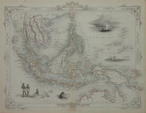 Antique Map Of Malaya