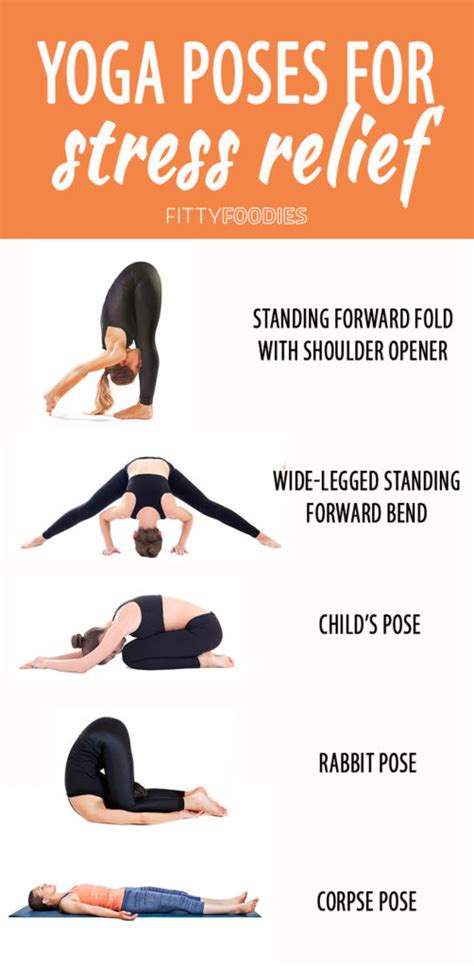 Yoga For Stress Relief 5 Easy Poses Fittyfoodies