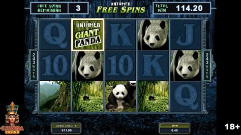 Untamed Giant Panda Slot Machine Free Spins Bonus Microgaming Slots