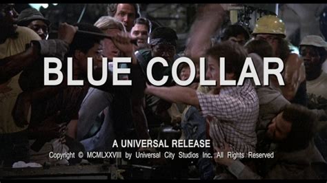 Noise isn't just noise in this movie, it's fate. Blue Collar (1978, trailer) [Starring Richard Pryor ...