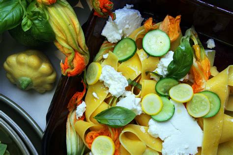 How to keep zucchini blossoms fresh. Pappardelle With Fresh Ricotta, Squash Blossoms and Basil ...