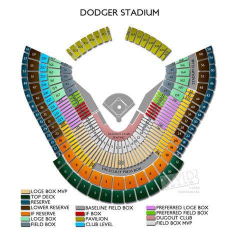Dodger Stadium Seat Map World Map 07