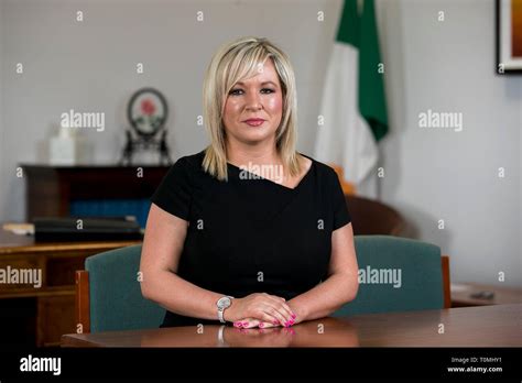 Sinn Fein Deputy Leader Michelle Oneill Poses For Hi Res Stock