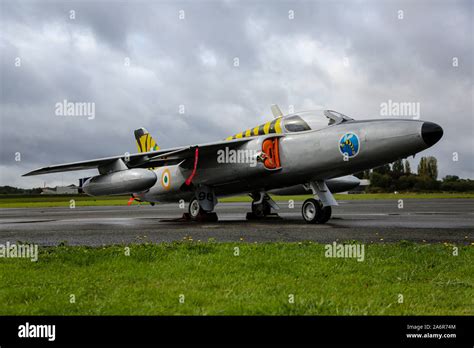 A Folland Gnat F1 Belonging To The Gnat Display Team At North Weald