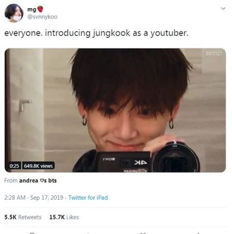 bts fans convinced jungkook will end youtubers careers as he vlogs metro news