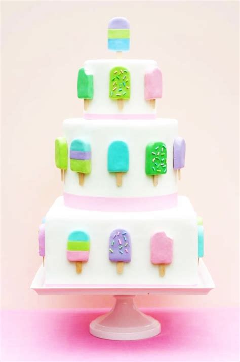 Popsicle Cake Popsicle Party Cupcake Designs Just Cakes