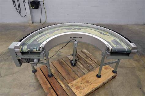 Suh Systems Model 01 640 180 Degree Belt Type Conveyor Boggs Equipment