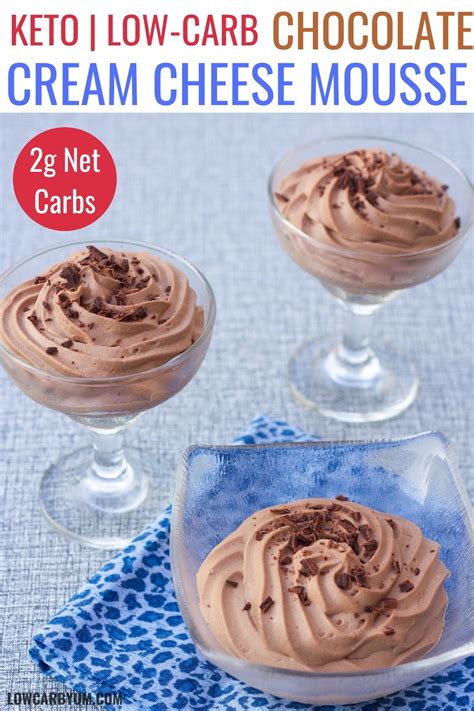 You can also top it with some. This keto chocolate mousse with cream cheese is an easy no bake low carb dessert. It… in 2020 ...