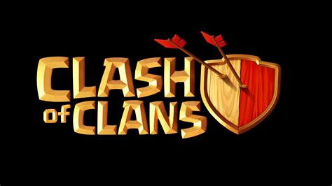 Clash Of Clans Logo 4k Wallpaperhd Games Wallpapers4k Wallpapers
