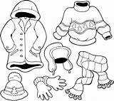 Coloring Clothing Preschoolers Clothes Winter Getdrawings sketch template