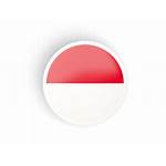 Indonesia Icon Round Flag Concave Illustration Non