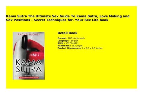 Kama Sutra The Ultimate Sex Guide To Kama Sutra Love Making And Sex Positions Secret