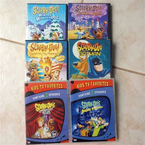 Lot Of 6 Scooby Doo Animated Dvds Arabian Nights Batman Spookiest