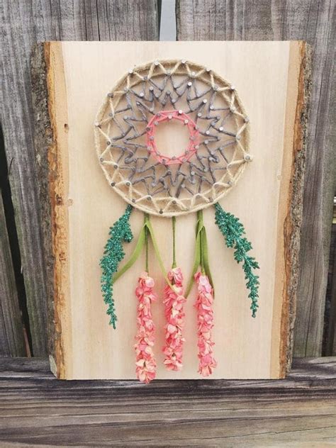 Coral Dream Catcher String Art