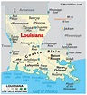 Show Map Of Louisiana - Map Of Farmland Cave
