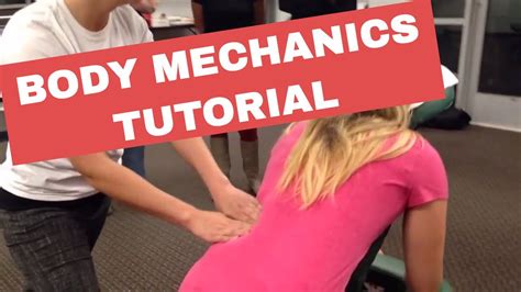 Chair Massage Body Mechanics Tutorial Youtube