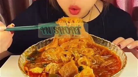 تحدى اكل كورى Korean Eating Challenge Youtube