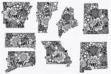 I tried to make this video as short as i can. 50 States Mandala SVG Bundle - Home State SVG Cut Files By ...