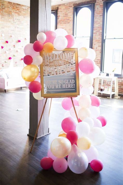 Loving The Party Decorations At This Galentines Day Party Bridal Shower