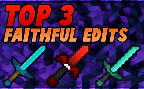 Top 3 Faithful Minecraft Pvp Texture Packs Fps Boost No
