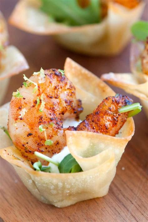 It's easy and quick to make on the stovetop, especially when the lemon juice, zest, and garlic are. Chili Lime Baked Shrimp Cups | Recipe | Appetizer recipes ...