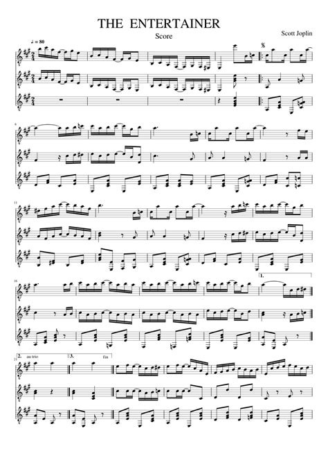 The entertainer by scott joplin. THE ENTERTAINER sheet music for Guitar download free in PDF or MIDI
