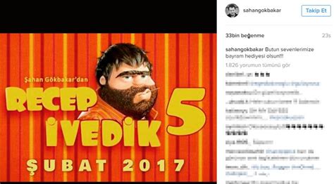 16 şubat'ta vizyona girecek olan, youtube'da yaklaşık 30 milyondan fazla izlenen, bazı sahneleri eleştirilen yeni filmi recep i̇vedik 5'i anlattı. Şahan Gökbakar'dan 'Recep İvedik 5' müjdesi - Kültür-Sanat ...