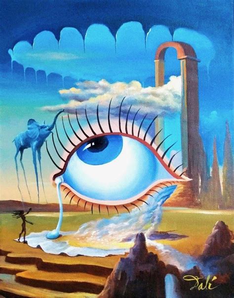 Salvador Dali Oil On Canvas In The Style Of Nov 28 2020
