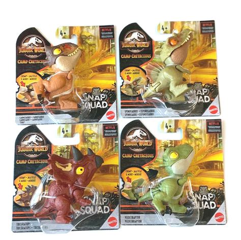 Buy Figurine Jurassicworld 2021 Camp Cretaceous Snap Squad Bundle Set